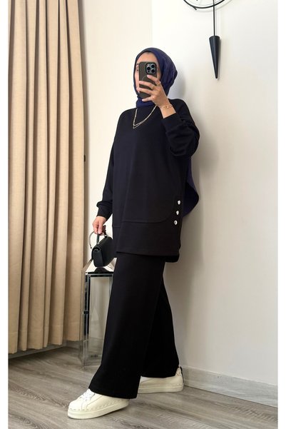 MERİÇ BOUTİQUE Modal Fabric Premium 2-Piece Set - Firm Fit, Non-Sweating, Casual Chic Outfit