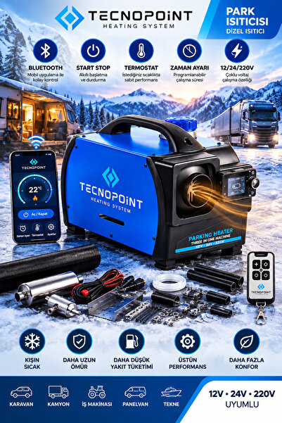tecnopoint ÇANTA TİP WEBASTO DİZEL ISITICI 12-24-220 VOLT GÜMÜŞ ONLİNE
