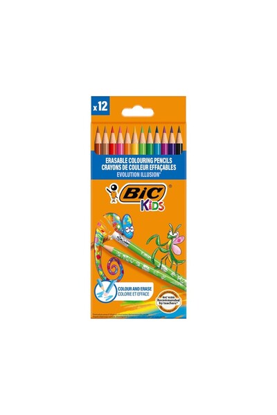 Bic Creioane colorate Evolution Illusion 2.8 mm 12 buc. Copii