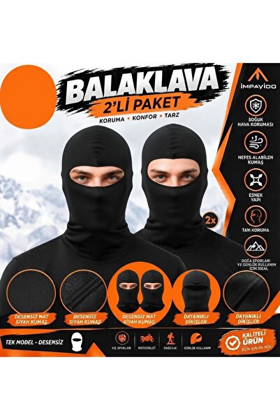 İmpavido Μάσκα προσώπου 2-in-1 για μοτοσικλετιστές, μπαλακλάβα για προστασία ...