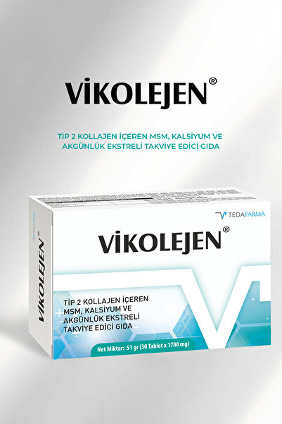 Tedafarma Vikolejen Tip 2 Kollajen Içeren Msm, Kalsiyum Ve Akgünlük Ekstreli ...