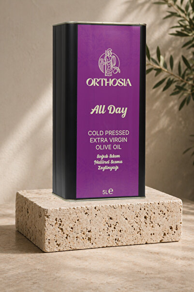 Orthosia All Day Memecik Mor Hasat Soğuk Sıkım Natürel Sızma Zeytinyağı 5 L