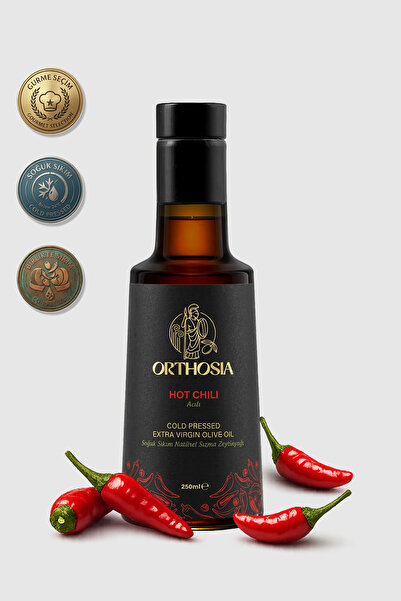 Orthosia Acı Biber Çeşnili Soğuk Sıkım Natürel Sızma Zeytinyağı 250 ml