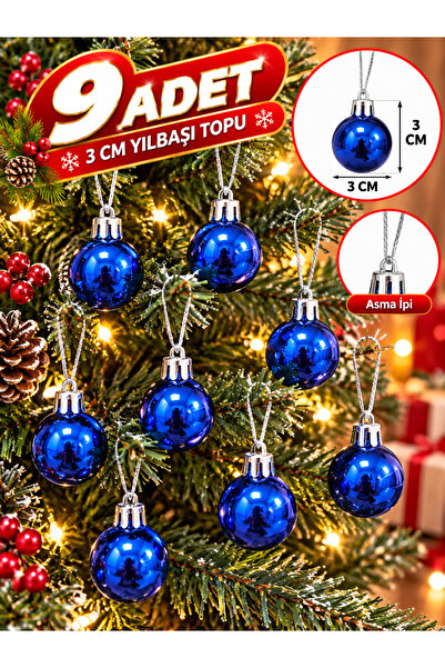 asöy Ornament pentru brad de Crăciun Minge de culoare albastră Ornament glob ...