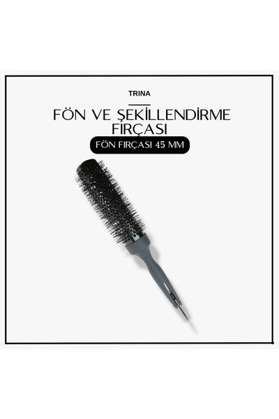 Trina Saç Fırçası 45 mm Fön ve Şekillendirme Fırçası Yuvarlak Saç Fırçası TRN...