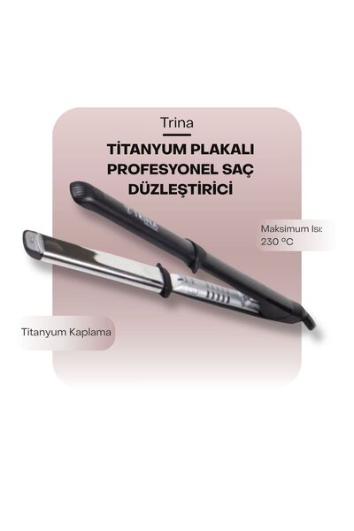 Trina Profesyonel Saç Düzleştirici (TİTANYUM PLATE) - 62