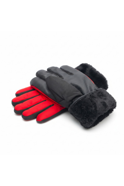 Mustran XL Wide Fit Thick Fur Lined Winter Snow Ski Motorcycle Cycling Outdoor Gloves