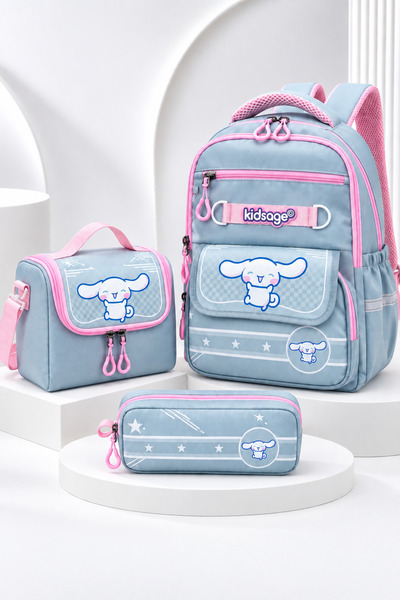 ms mixxstore Set de 3 genți pentru școala primară, cu model de personaje, ruc...