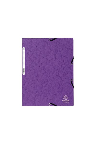 Exacompta Cardboard folder with elastic purple