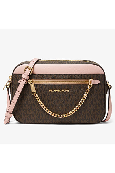 Michael Kors Jet Set Kadın Logolu Çapraz Omuz Çantası 35S1GTTC9B