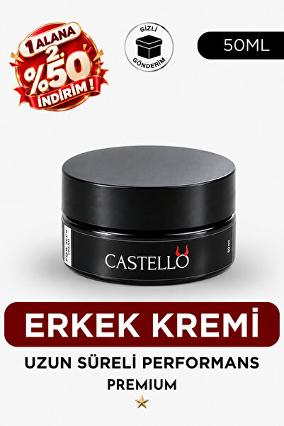 Castello Erkek Kremi Uzun Süren Deneyim-For Men Premium Cream-Geciktir 50ML