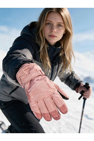 Suyutti Aware Time Women's Adult Waterproof Snow Ski Gloves (Double Fleece Li...