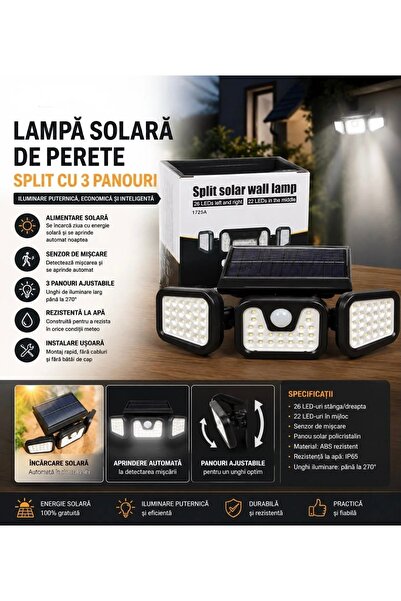 OEM Lampă solară 74 LED-uri