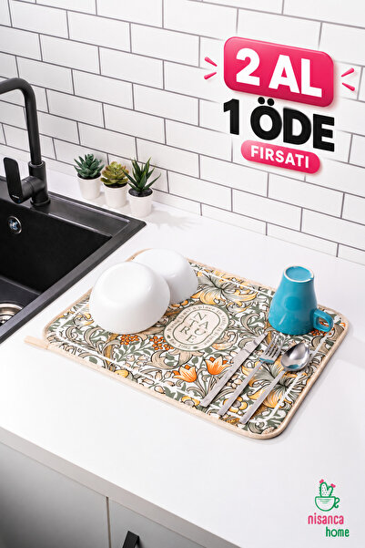 nisanca home Covoraș de uscare pentru vase din microfibră Uscător de blat pen...