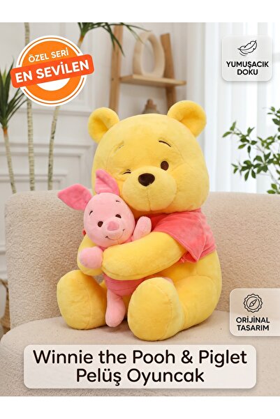 TrendTopic winnie the pooh piglet 2 li set peluş oyuncak