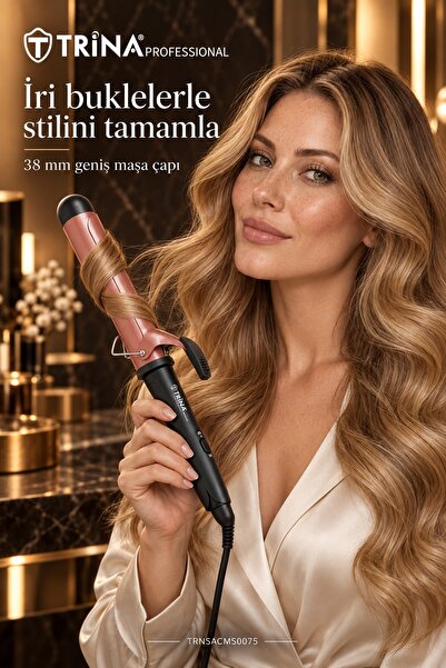 Trina Profesyonel Saç Maşası 38x200mm Rose Gold Trnsacms0075