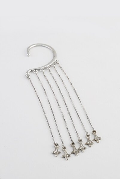 New Obsessions Women's Silver Basil Earrings 4473
