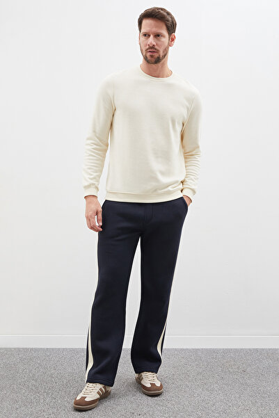 Fulla Moda 3-Stripe Sweatpants with Side Stripes and Tie Waist