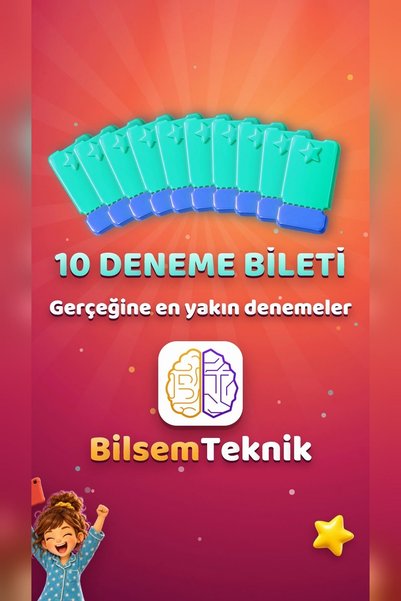 BilsemTeknik 10 Deneme Bileti - BİLSEM Deneme Sınavı (Dijital Kod)