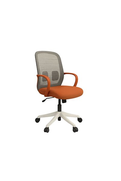 RFAN Scaun de birou ergonomic cu design modern, gri-portocaliu
