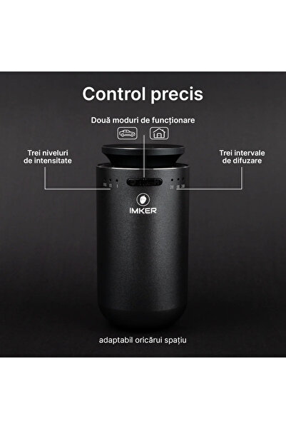 IMKER Difuzor de arome profesional pentru mașină și casă AromaLUX XS 04.AC NEGRU