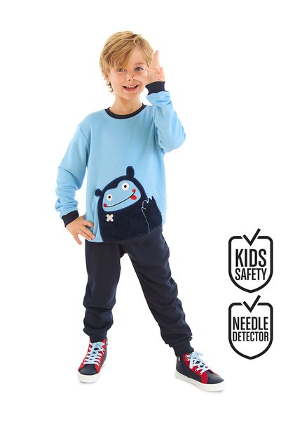 Denokids Cute Monster Boys' Tracksuit Set
