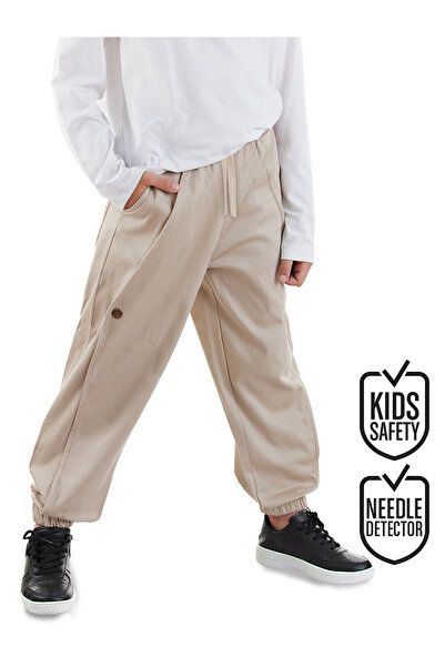 Denokids Pantaloni de Gabardine Bej pentru Băiat