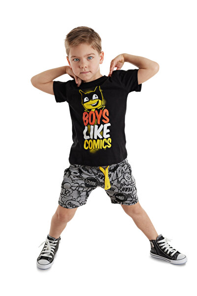 Denokids Comic Boy T-Shirt-Shorts Set