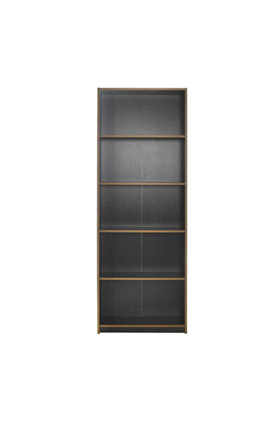 Adore Biblioteca Modern, 5 rafturi, 64 x 182 x 26 cm - Gri