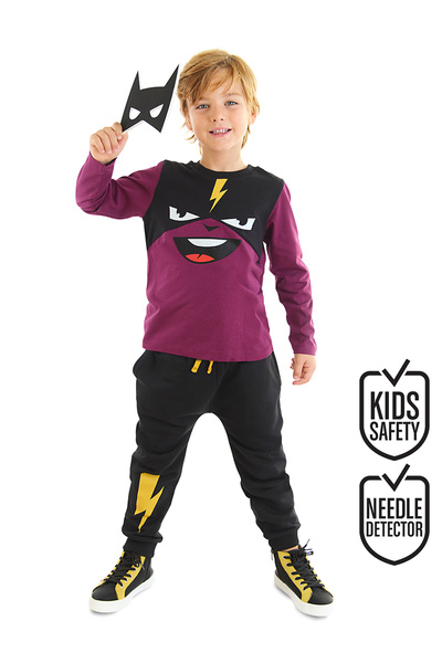 Denokids Lightning Mask Boy's T-shirt Trousers Set