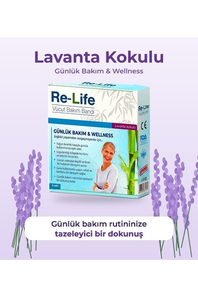 Relife Ayak Detoks Bandı %100 Doğal Bitkisel Detox Bandı – Uyku Toksin Atma 1 Kutu 8 Adet