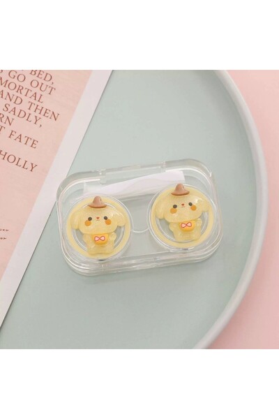 synshop Sanrio Kuromi Cinnamoroll My Melodi Melody Pompompurin Pochacco Kontak Lens Kutusu Seyahat