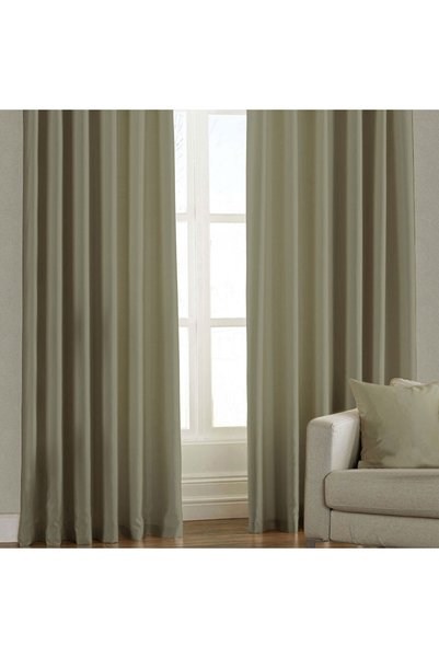 süper tekstil Fon Perde Su Yeşili 140x170 cm