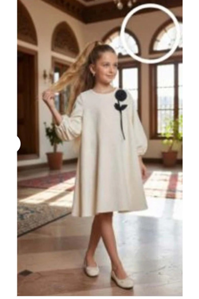Pixina Girl's Dress Ecru