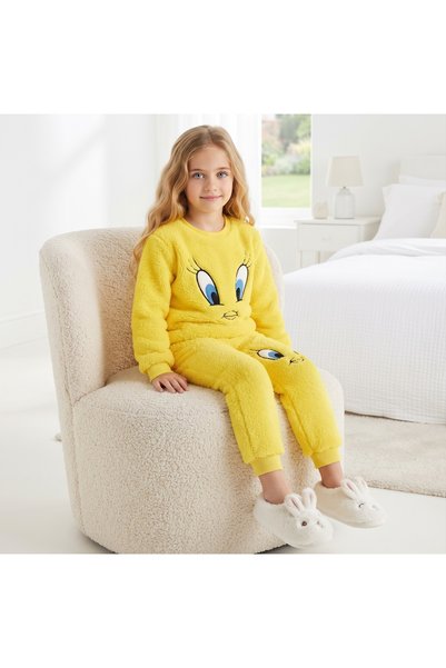 MUSCO Children's Set Winter Fleece Plush Civiv Twety Model Top and Bottom Set