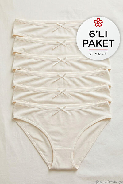 YILDIZ Bamboo Bikini Women's Panties Ecru 6-Pack