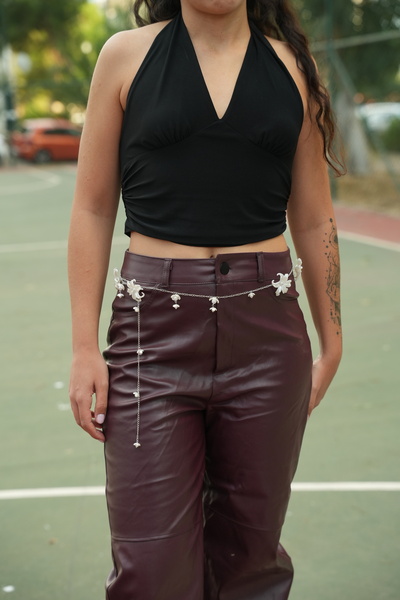 AG23 Çiçekli Bel Zinciri