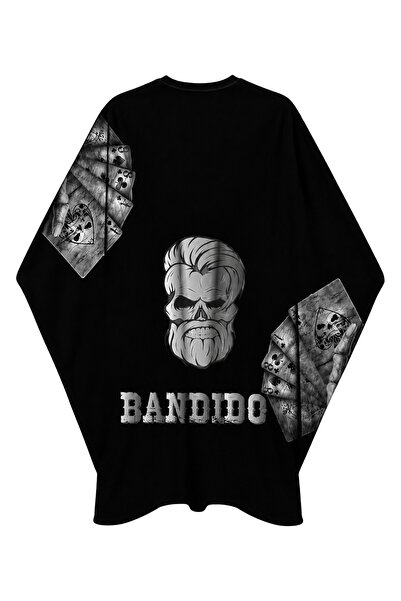 BANDİDO Professional Barber Cape STAR BLACK – Barber Shop Accessory
