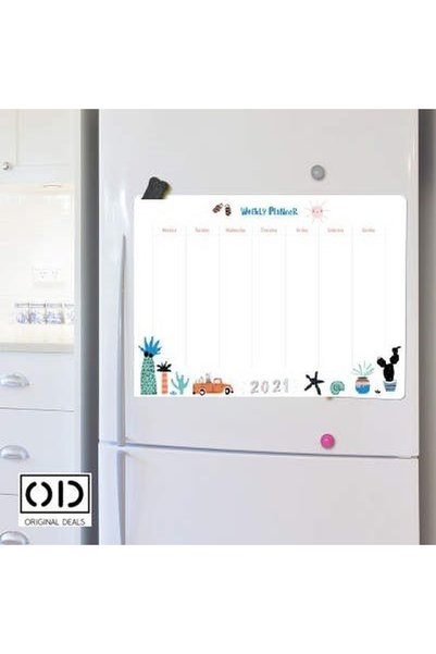 ORIGINAL DEALS Autocolant magnetic pentru frigider, listă de sarcini, pentru ...