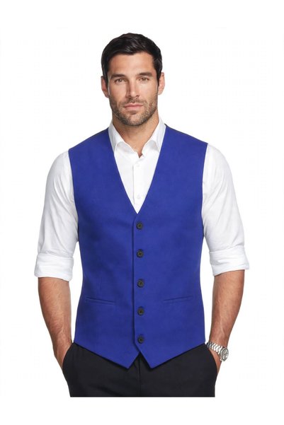 MENTOR REGALO Men's Vest V-Neck Parliament Stamp 50411