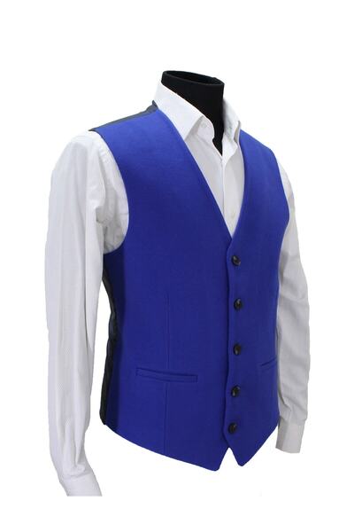MENTOR REGALO Men's Vest V-Neck Parliament Stamp 50411