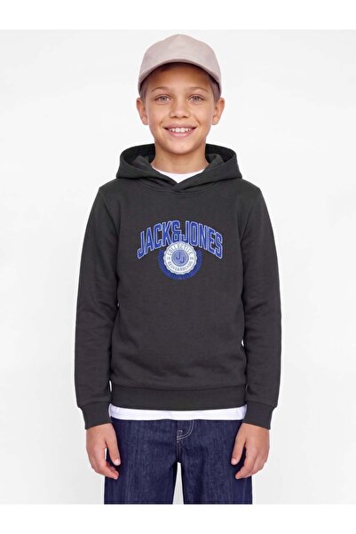 Jack & Jones Φούτερ για αγόρια, κανονική εφαρμογή, χωρίς τσέπες, με στάμπα λο...