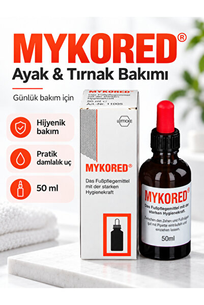 Mykored Tırnak Mantarı Önleyici Damla 50 ml – El ve Ayak Tırnak Bakımı, Manta...