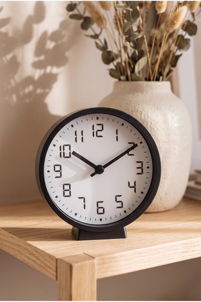 Frapan Home GLX 2'si 1 Arada Masa ve Duvar Saati 18 cm Sessiz Mekanizmalı Dek...