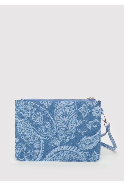 Mavi Geantă de mână din denim cu model etnic 1913944-82050