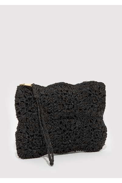 Mavi Black Straw Handbag 1913068-900