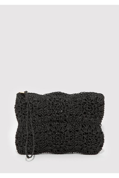 Mavi Black Straw Handbag 1913068-900