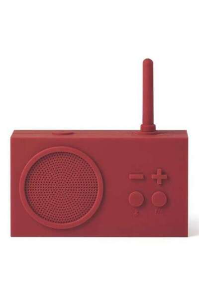 Lexon Difuzor Bluetooth și radio Tykho 3, roșu închis LA119DR
