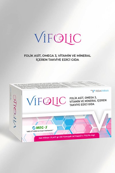 Tedafarma Vifolic Folic Acid, Omega 3, Vitamin and Mineral Supplementing Food...