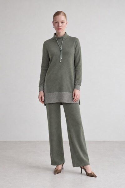 Levidor Silvery Cashmere Fabric Double Set Khaki